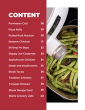 Load image into Gallery viewer, A recipe book filled with a variety of healthy meals, including delicious and nutritious Wondermom Wannabe&#39;s Air Fryer Dinner Recipes Digital Cookbook featuring green beans as a key ingredient.
