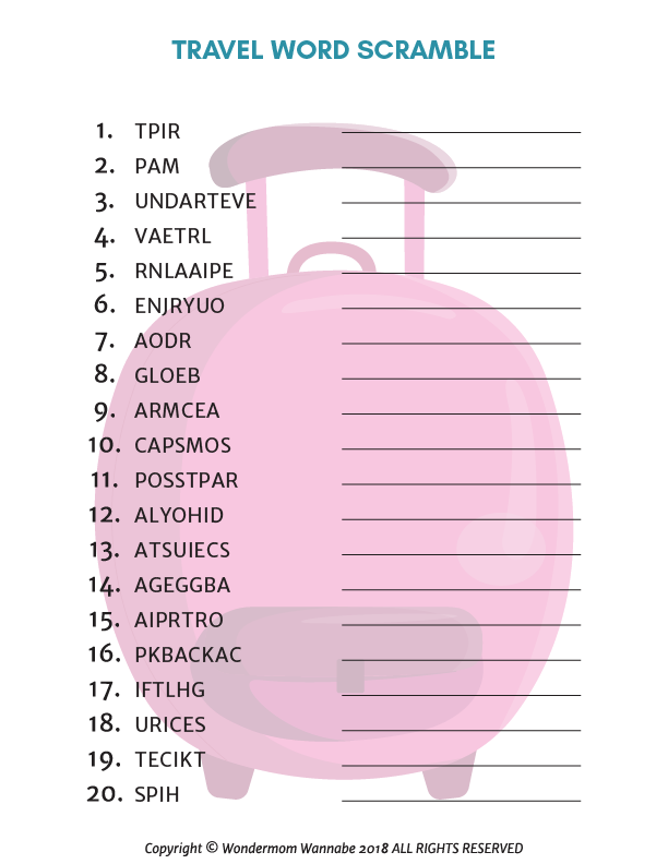 Travel Activity Kit for Kids