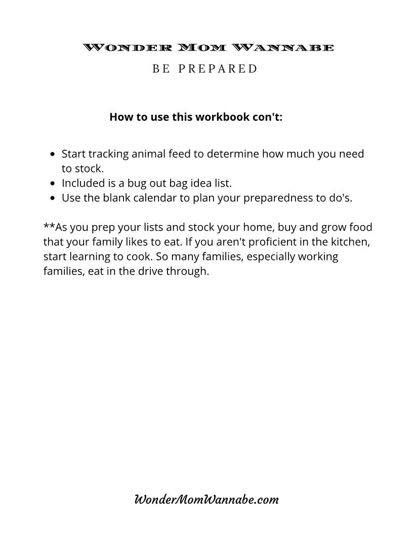 Description: How to use the Ultimate Prepper Guide from Wondermom Shop as a prepper guide for emergencies.