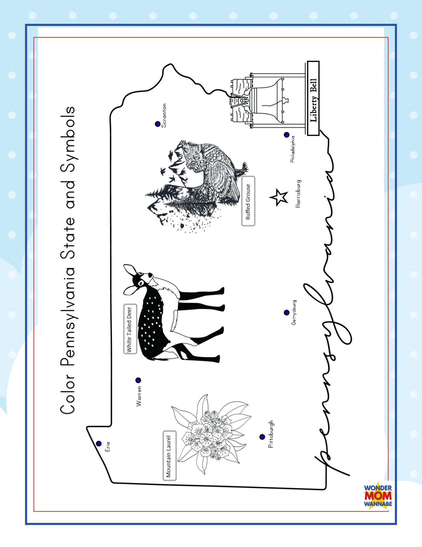 Pennsylvania Travel Guide and Activity Kit for Kids
