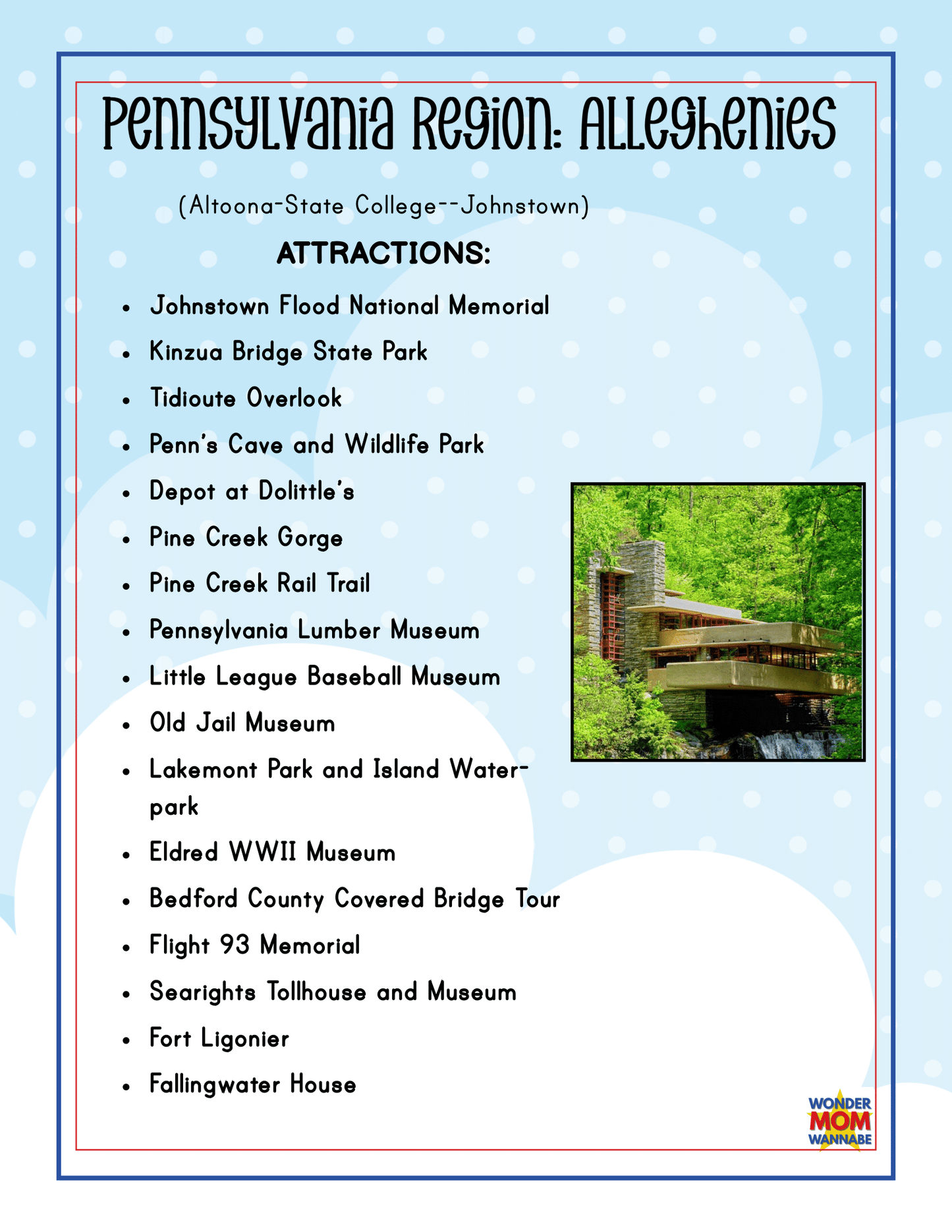 Pennsylvania Travel Guide and Activity Kit for Kids