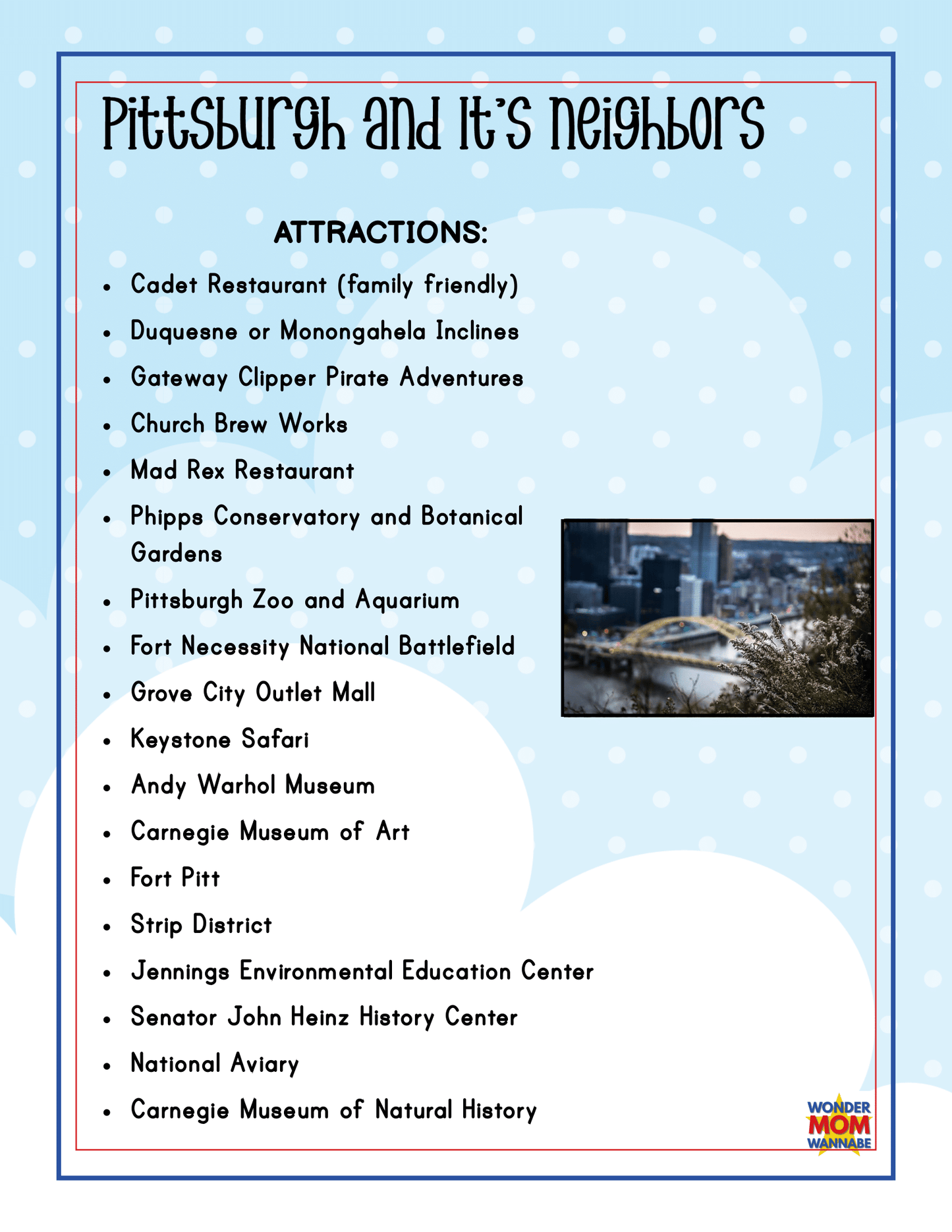 Pennsylvania Travel Guide and Activity Kit for Kids