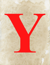Load image into Gallery viewer, A festive red letter y on a piece of paper, perfect for adding holiday cheer to your Wondermom Shop Christmas Wall Art.
