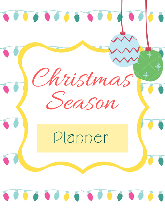 Wondermom Shop's Christmas Season Planner.