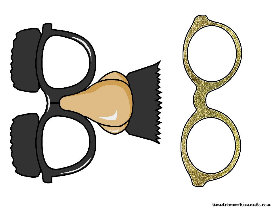 A VIP Vault New Year's Eve Party Planning Kit, featuring a pair of glasses and a mustache.