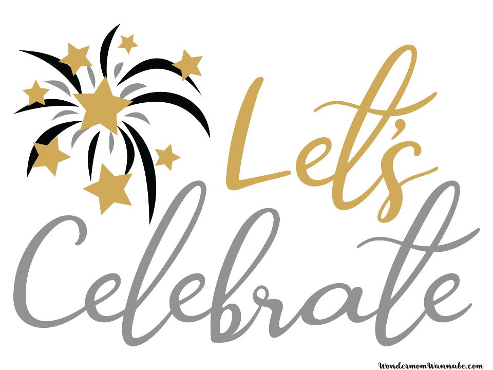 Description for New Year's Eve party planning: "Let's celebrate the upcoming year with a stunning display of fireworks on a white background. The VIP Vault New Year’s Eve Party Planning Kit will make your party planning effortless and unforgettable.