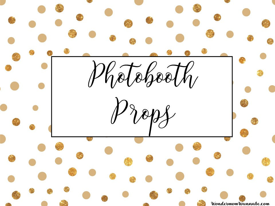 Printable VIP Vault New Year's Eve Party Planning Kit photobooth props.