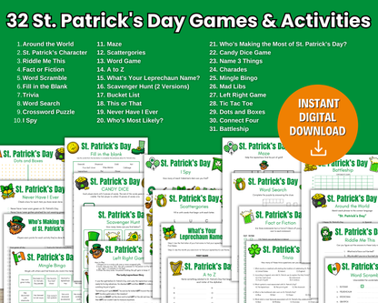St. Patrick’s Day Printable Game Pack