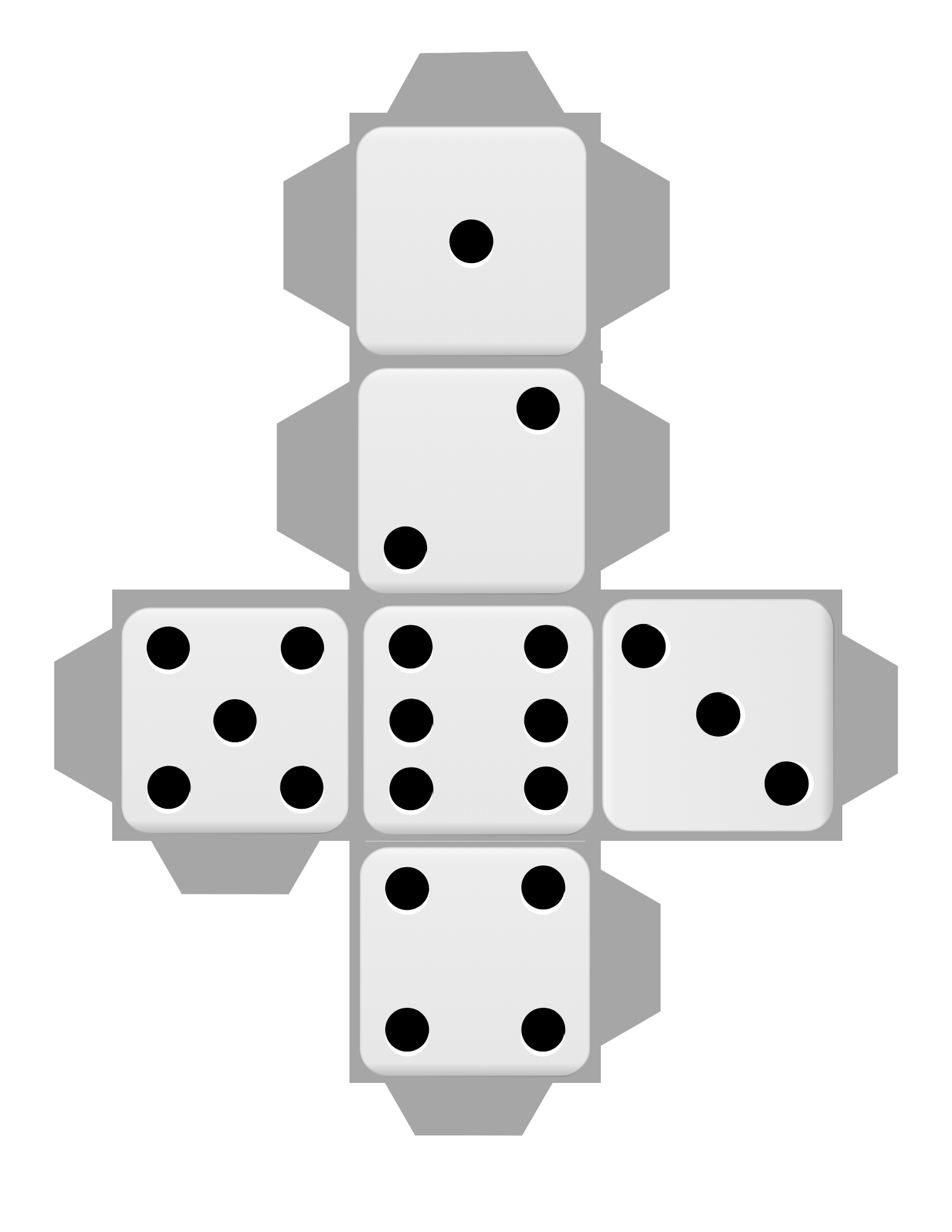 A festive set of dice on a white background, perfect for the holiday-themed image or the Wondermom Shop Christmas Roll and Color Dice Game. Enjoy some festive fun with these colorful dice!