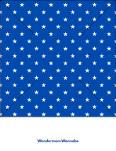 Load image into Gallery viewer, A blue background with white stars and dashed lines—great for printable pinwheel patterns or patriotic crafts. Text reads &quot;Wondermom Shop.&quot; Try the Easy 4th of July Pinwheel Craft for Kids!.
