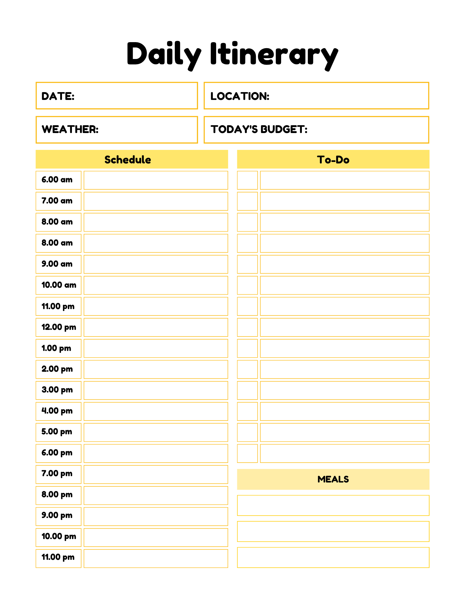 The Wondermom Shop Travel Journal for Kids is a fun, easy, and memorable vacation keepsake with printable PDF daily itinerary pages for date, location, weather, budget, 6am–8pm schedule, to-do list & meals—perfect for trip planning!.