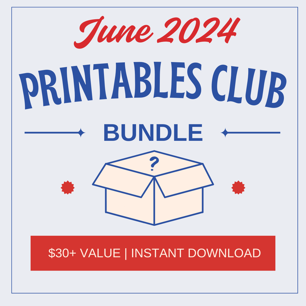 Explore the June 2024 Printables Club Bundle by Wondermom Shop! Get $30+ worth of summer printables and kids’ activities as instant downloads. Includes a surprise closed box with a question mark!.