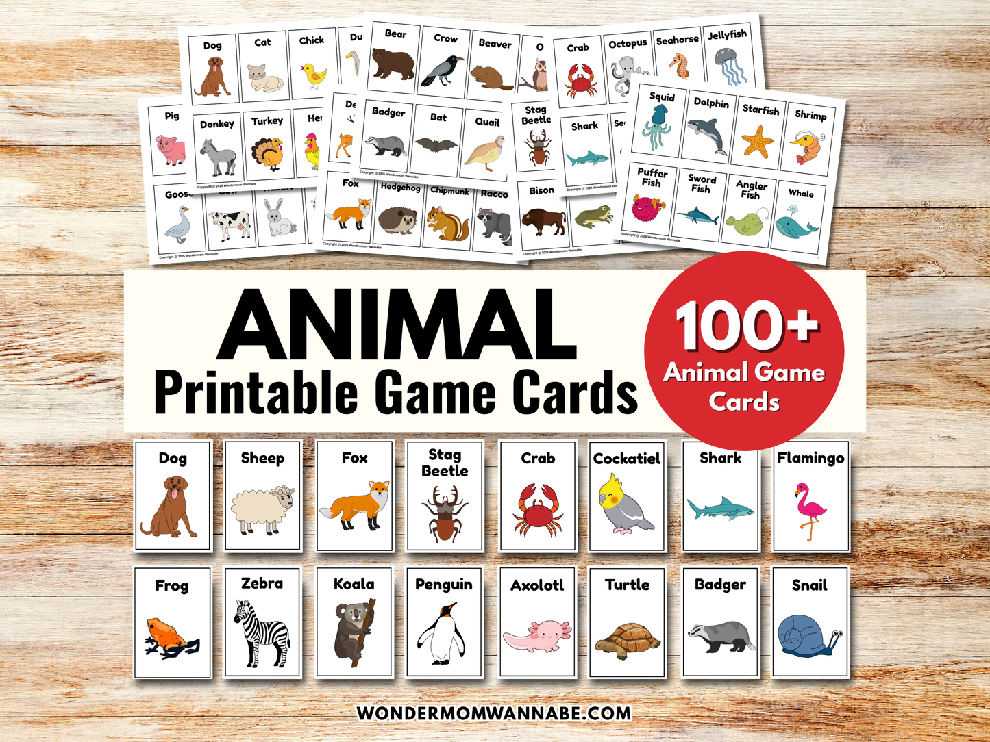 Animal Game Cards