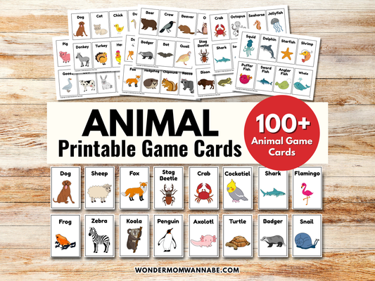Animal Game Cards