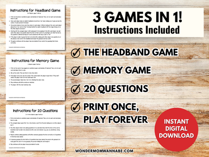 Animal Game Cards