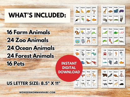 Animal Game Cards