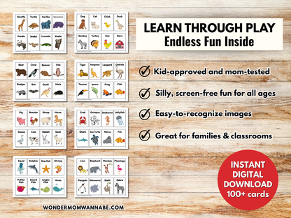 Animal Game Cards