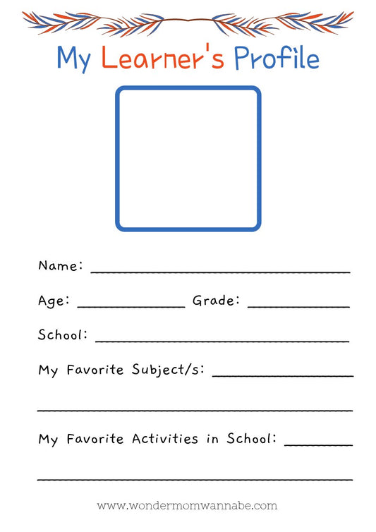 My Back to School Prep Kit printable from Wondermom Shop.