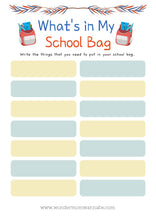 Load image into Gallery viewer, What&#39;s in my Back to School Prep Kit by Wondermom Shop printable?
