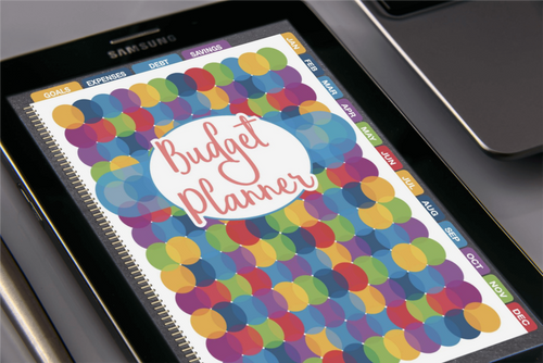 A Digital Budget Planner by Wondermom Shop with the word budget planner on it.
