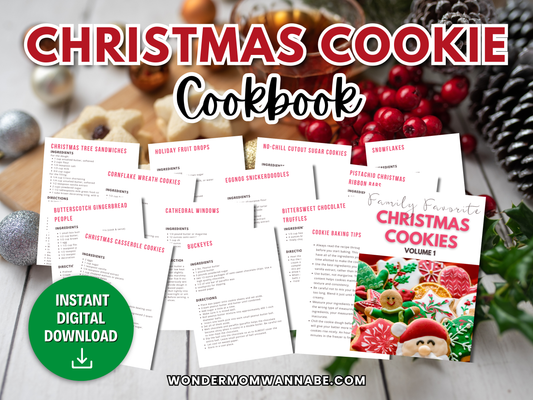 Christmas Cookie Cookbook Printable