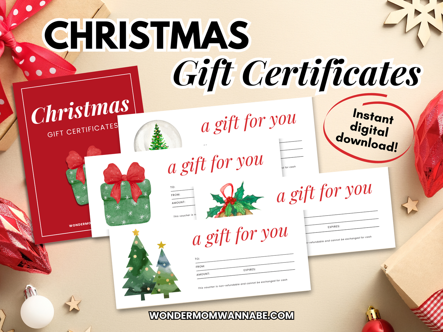 Christmas Gift Certificate Printable