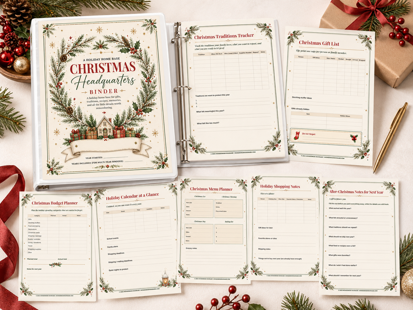 Christmas Headquarters Binder Kit
