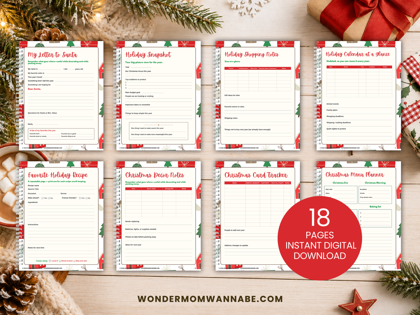 Christmas Headquarters Binder Printable – Second Edition