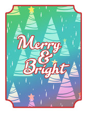 Load image into Gallery viewer, Merry &amp; bright Wondermom Shop Christmas Season Wall Art sticker.
