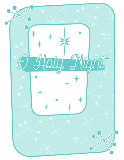 Spread holiday cheer with a Christmas Season Wall Art from Wondermom Shop featuring the words "Oh Holy Night.