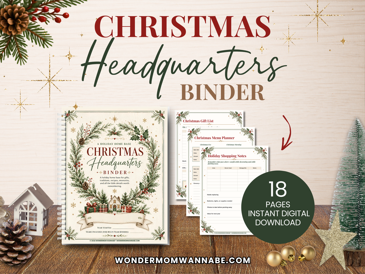 Christmas Headquarters Binder Kit