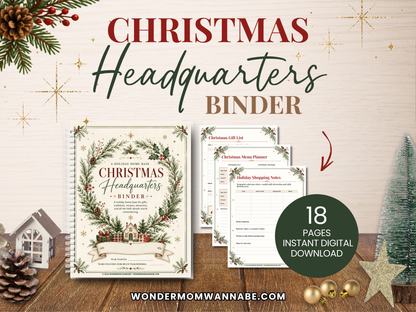 Christmas Headquarters Binder Kit