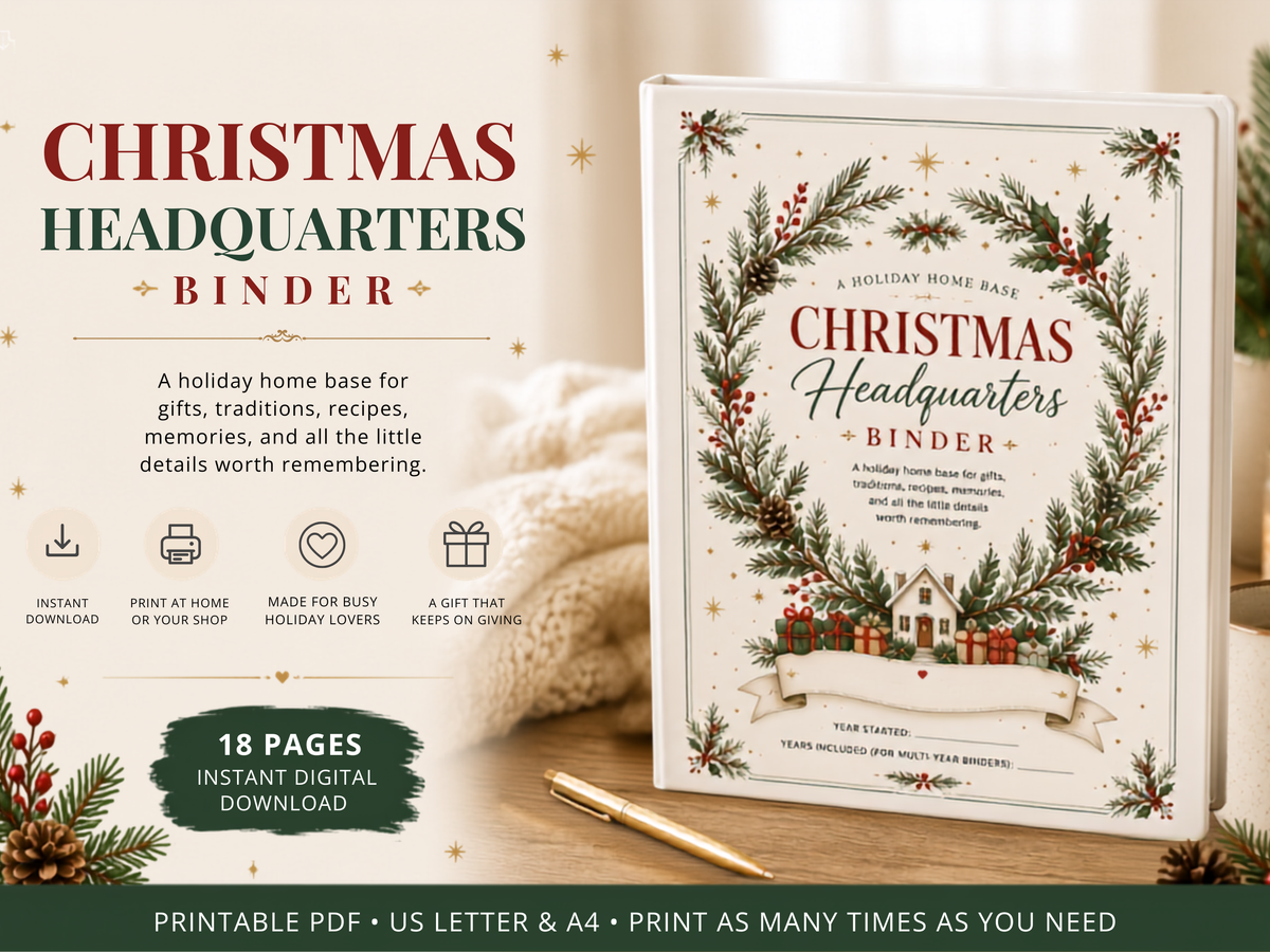 Christmas Headquarters Binder Kit