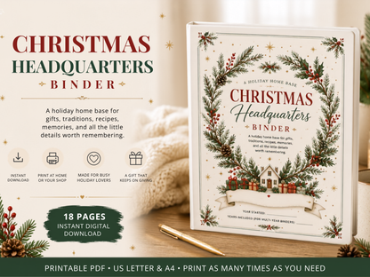Christmas Headquarters Binder Kit