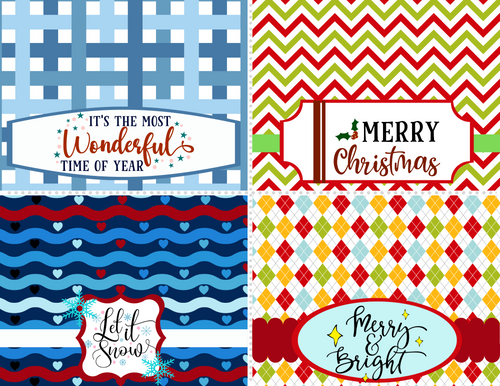 Wondermom Printables' Christmas Bag Toppers feature four unique holiday-themed designs with the messages: 