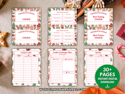Christmas Cookie Exchange Kit (Printable)