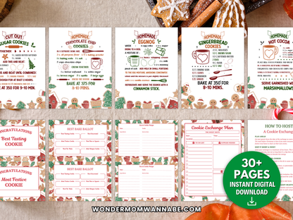 Christmas Cookie Exchange Kit (Printable)