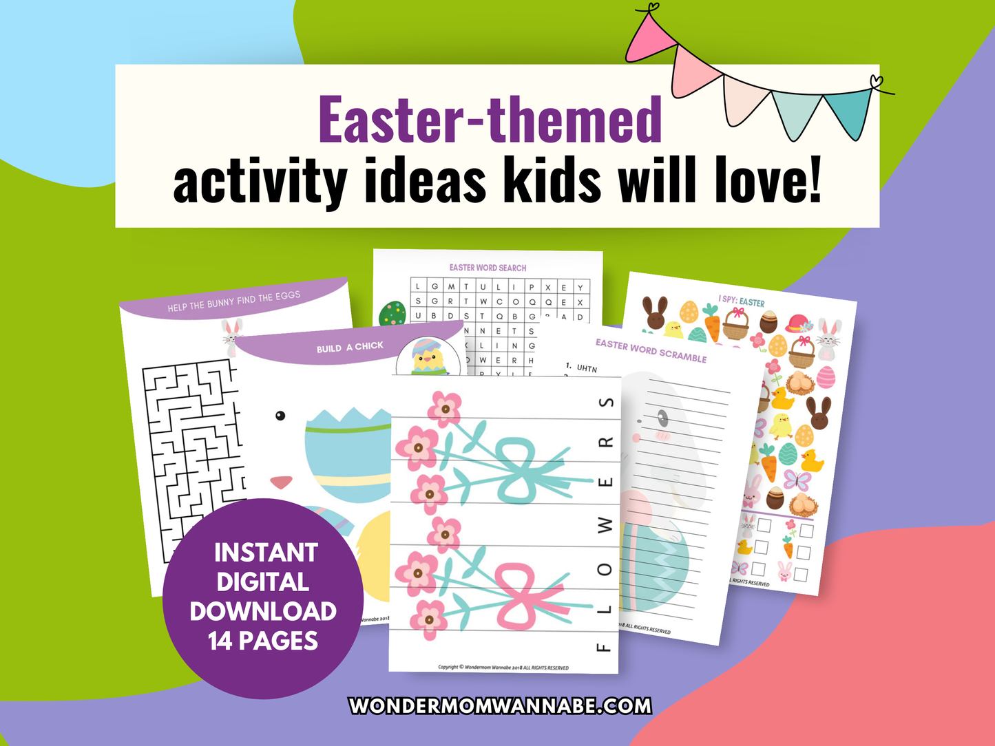 Easter Fun Pack for Kids – Printable Easter Games, Puzzles, Crafts & Activities