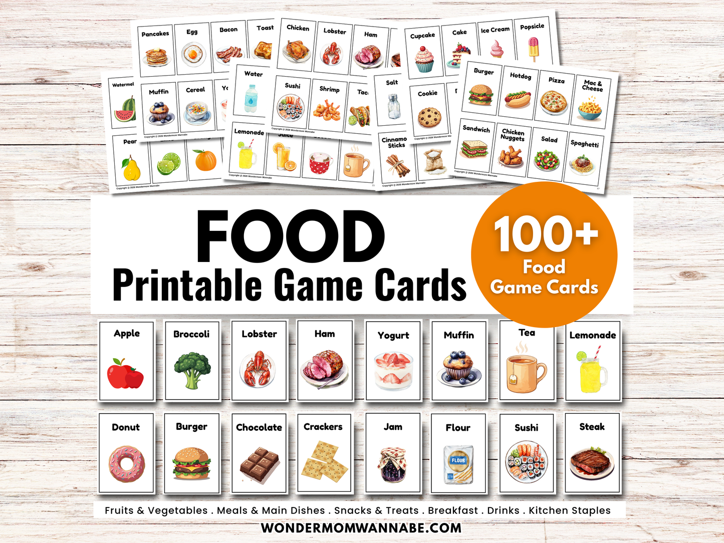 Food Game Cards