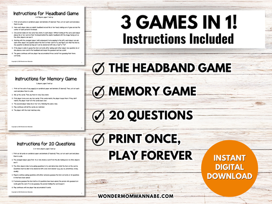 Food Game Cards