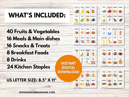 Food Game Cards