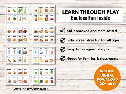 Food Game Cards