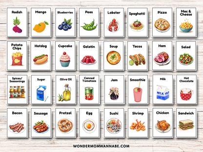 Food Game Cards