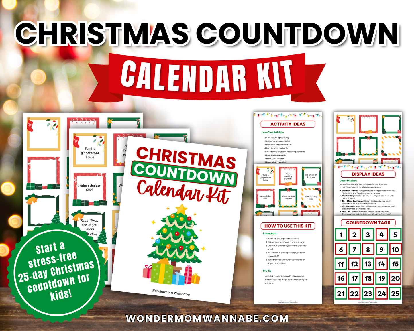 Christmas Countdown Calendar Kit