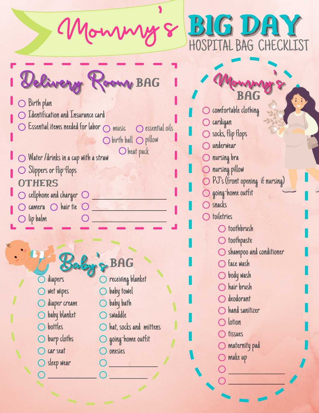 Hospital Maternity Bag Checklist