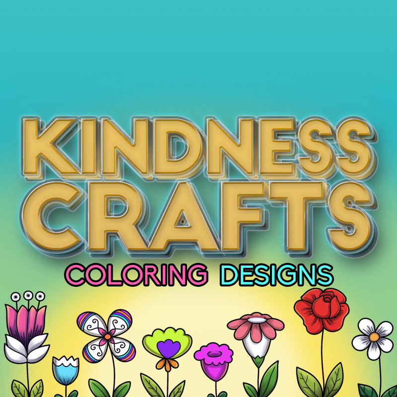 Create beautiful coloring designs that promote and spread kindness with the Color Kindness Gift Bundle from Wondermom Shop.