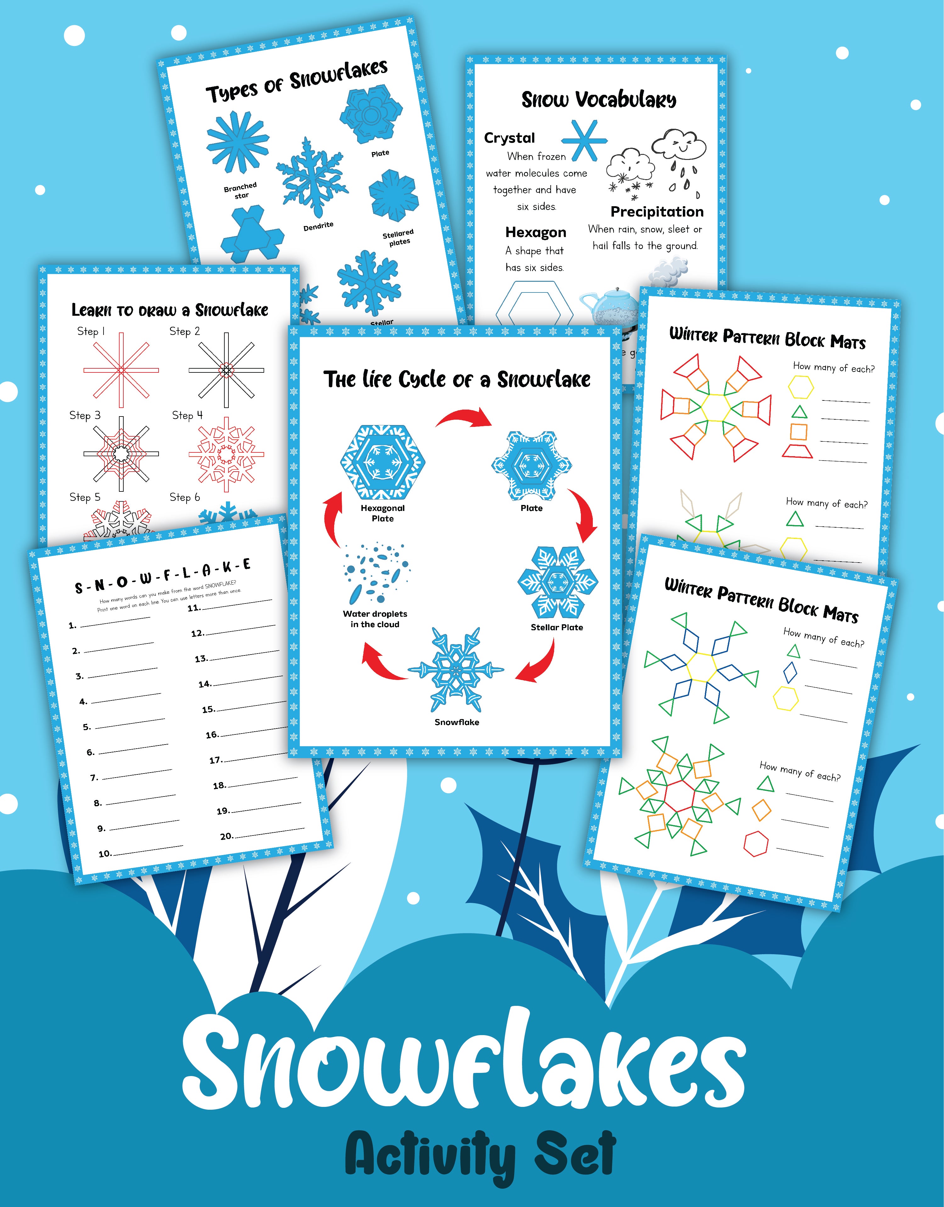 Snowflakes Activity Set – Wondermom Shop