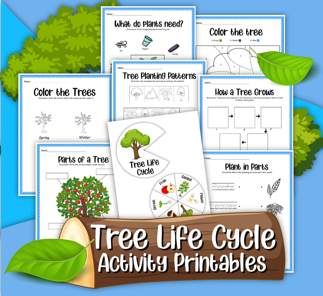 life-cycle-of-a-tree-activity-set-wondermom-shop for Free Printable Parts Of A Tree Worksheet Life Cycle of a Tree Activity Set – Wondermom Shop for Free Printable Parts Of A Tree Worksheet