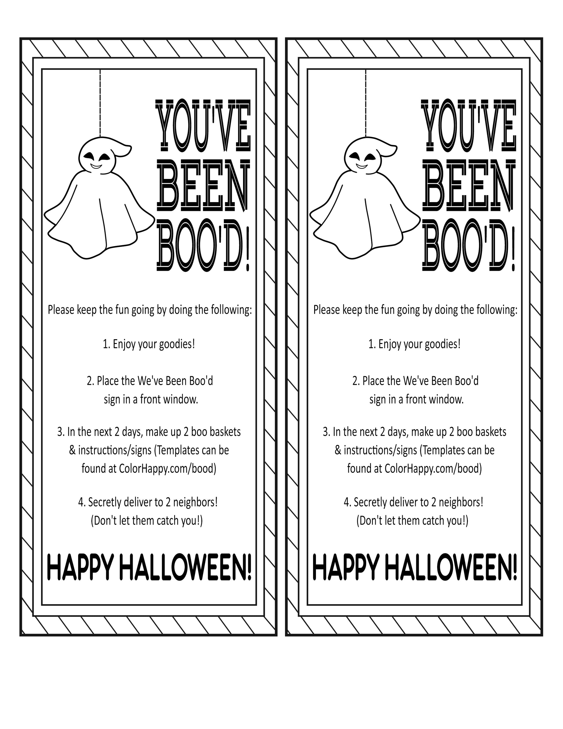 Two Color Kindness Gift Bundle gift tags with the words "you've been boo" from Wondermom Shop.