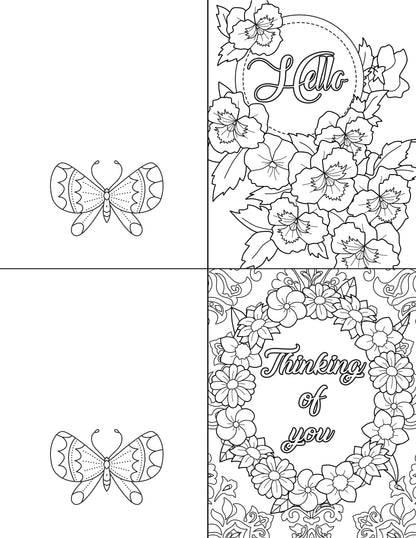 A set of Color Kindness Gift Bundles from Wondermom Shop, with personal touch and flowers, perfect for creating gift tags and spreading kindness with butterflies.